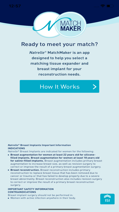 Natrelle® MatchMaker for iPhone