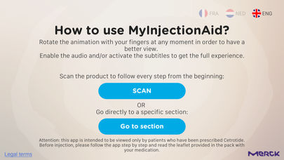 MyInjectionAid App for iPhone