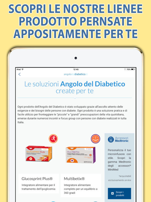 Angolo del Diabetico for iPad