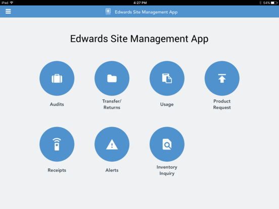 Edwards Site Management for iPad