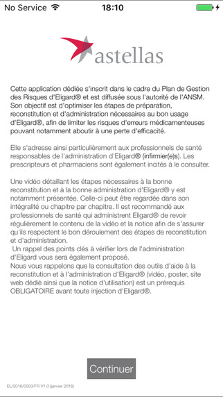 Eligard® : reconstitution for iPhone
