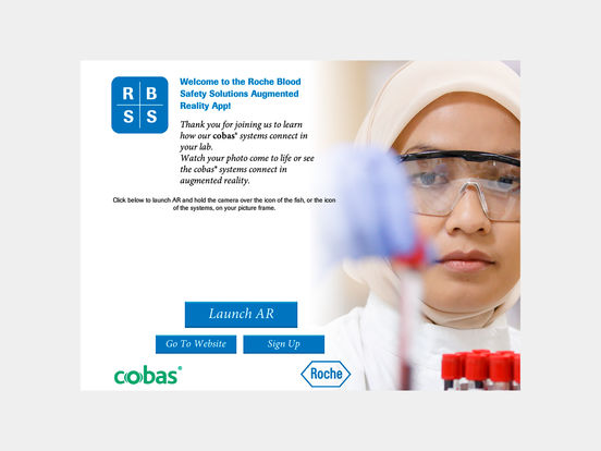 Roche Blood Safety Solutions AR App for iPad