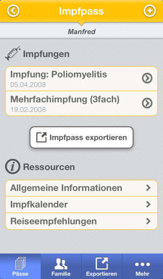 MyMedico - der Gesundheitspass for iPhone