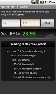 BMI Calculator (free)
